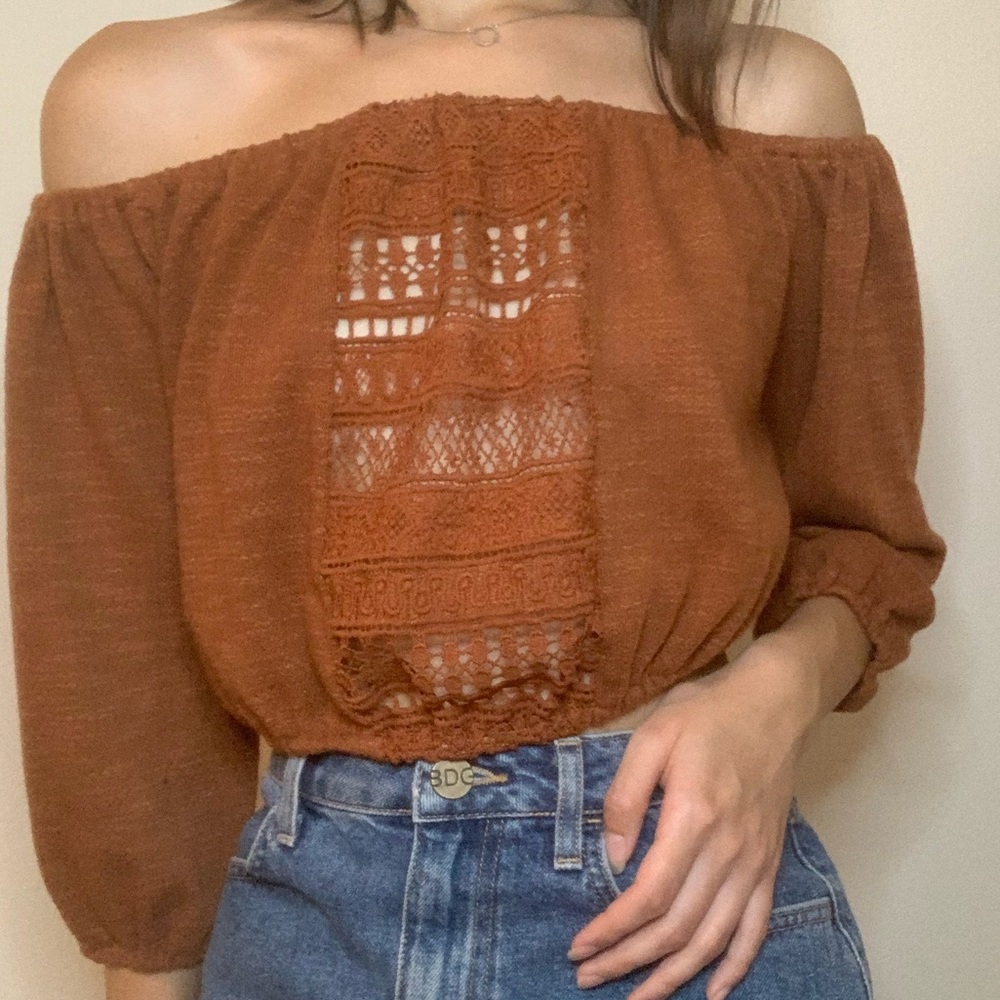 Off the Shoulder Cropped Top